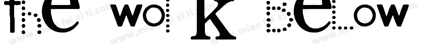 the work below was p字体转换